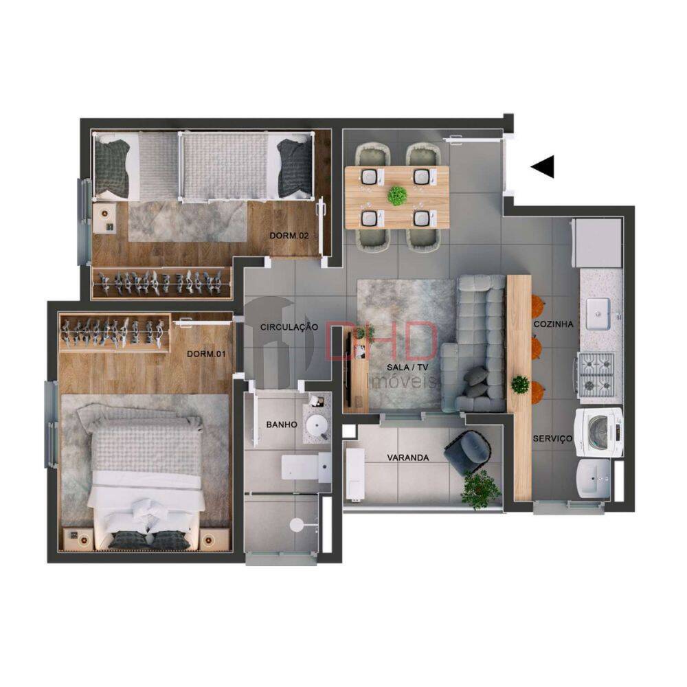 Apartamento à venda com 2 quartos, 43m² - Foto 22