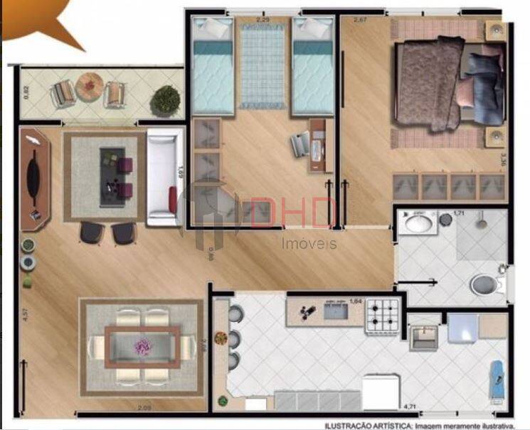 Apartamento à venda com 2 quartos, 54m² - Foto 10