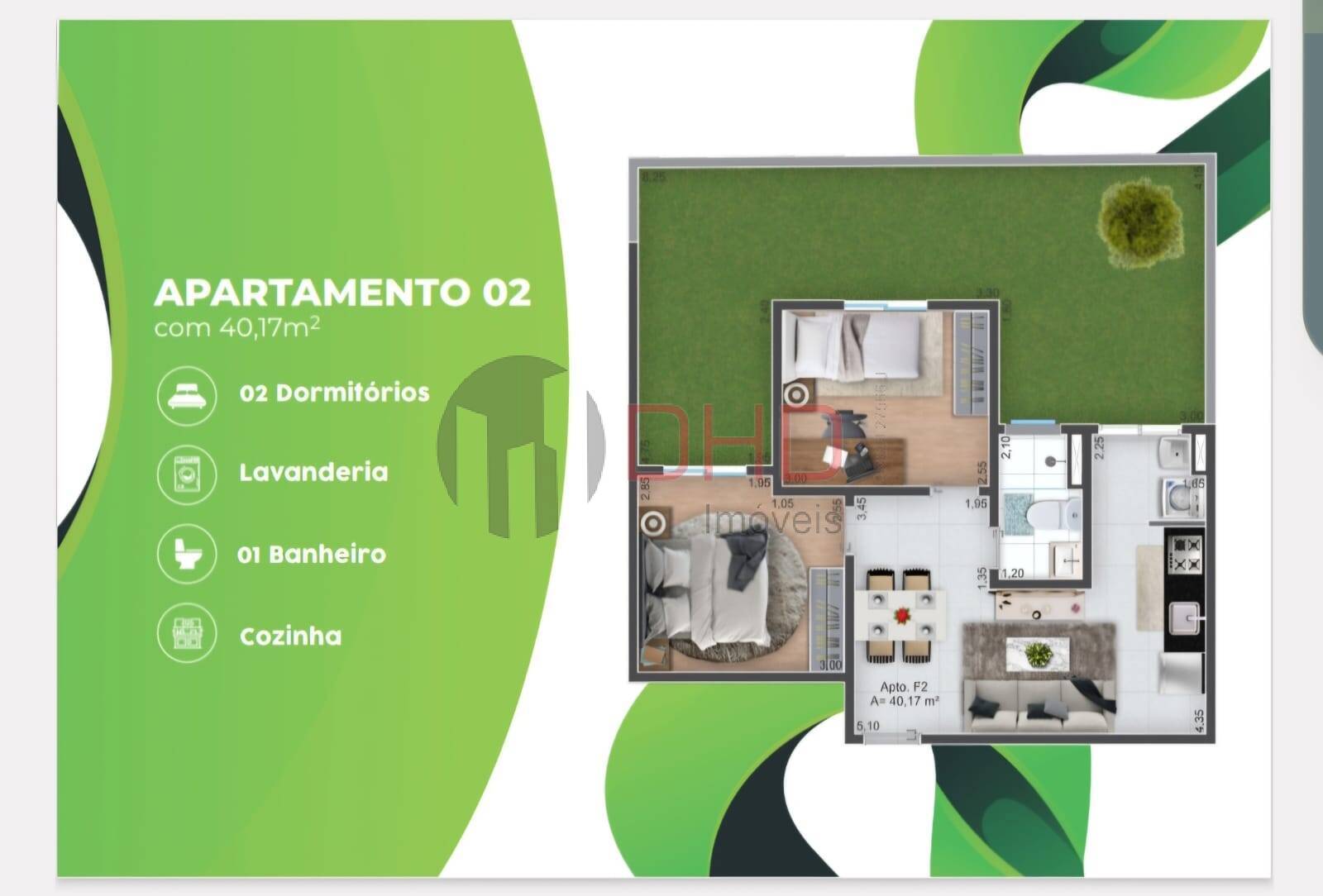 Apartamento à venda com 2 quartos, 40m² - Foto 5